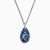 Effy Jewelry 925 Sterling Silver Blue Sapphire u0026 Diamond Pendant, 3.26 TCW | Necklaces & Pendants