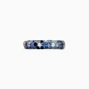 Effy Jewelry 925 Sterling Silver Blue Sapphire Splash Ring, 1.80 TCW | Rings