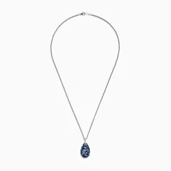 Effy Jewelry 925 Sterling Silver Blue Sapphire u0026 Diamond Pendant, 3.26 TCW | Necklaces & Pendants
