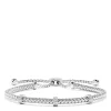 Effy Jewelry 925 Sterling Silver Braided Chain Diamond Accent Bolo Bracelet, 0.15 TCW | Bracelets