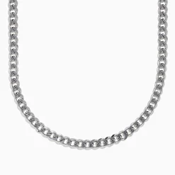 BH Multi 925 Sterling Silver Curb Chain Necklace | Mens