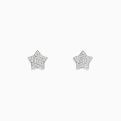 BH Multi 925 Sterling Silver Diamond Star Stud Earrings | Earrings