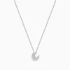 BH Multi 925 Sterling Silver Diamond Moon Necklace | Necklaces & Pendants