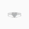 BH Multi 925 Sterling Silver Diamond Heart Ring | Rings