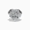 Effy Jewelry 925 Sterling Silver Diamond Flower Ring | Rings