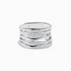 Effy Jewelry 925 Sterling Silver Diamond Stacked Ring | Rings