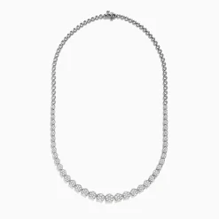 Effy Jewelry 925 Sterling Silver Diamond Bouquet Necklace | Necklaces & Pendants