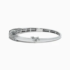 Effy Jewelry 925 Sterling Silver Diamond Bangle, 0.50 TCW | Bracelets