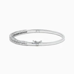BH Multi 925 Sterling Silver Diamond Bangle | Bracelets