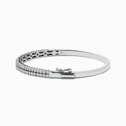 Effy Jewelry 925 Sterling Silver Diamond Bangle | Bracelets