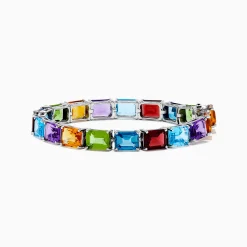 Effy Jewelry 925 Sterling Silver Multi Gemstone Tennis Bracelet | Bracelets