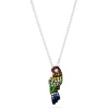 Effy Jewelry 925 Sterling Silver Multi Sapphire Parrot Pendant, 1.90 TCW | Necklaces & Pendants