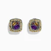 Effy Jewelry 925 Sterling Silver u0026 18K Gold Multi Gemstone Earrings, 1.28 TCW | Earrings