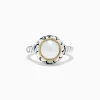 Effy Jewelry 925 Sterling Silver u0026 18K Yellow Gold Cultured Fresh Water Pearl Ring | Rings