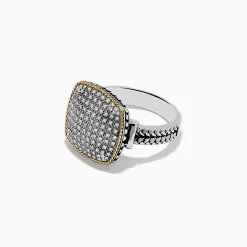 Effy Jewelry 925 Sterling Silver/18K Yellow Gold Diamond Ring | Rings