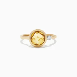 BH Multi Sunset 14K Yellow Gold Citrine and Diamond Ring, 1.53 TCW | Rings