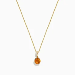 BH Multi Sunset 14K Yellow Gold Citrine Pendant, 0.81 TCW | Necklaces & Pendants