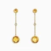 BH Multi Sunset 14K Yellow Gold Citrine and Diamond Earrings, 2.54 TCW | Earrings