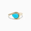 Effy Jewelry Terra 14K Yellow Gold Turquoise and Diamond Ring | Rings
