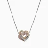 Effy Jewelry Trio 14K Tri Color Gold Diamond Heart Necklace, 0.40 TCW | Necklaces & Pendants