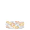 Effy Jewelry Trio 14K Tri Color Gold Diamond Braid Ring, 0.29 TCW | Rings