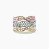Effy Jewelry Trio 14K Tri Color Gold Diamond Twist Ring, 1.24 TCW | Rings