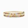 Effy Jewelry Watercolor 14k Yellow Gold Multi Sapphire Bangle | Bracelets