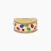 Effy Jewelry Watercolor 14k Yellow Gold Bezel Set Multi Sapphire Ring | Rings