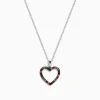 Effy Jewelry Watercolors 925 Sterling Silver Multi Sapphire and Tsavorite Heart Pendant | Necklaces & Pendants