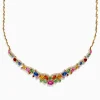 Effy Jewelry Watercolors 14K Gold Multi Sapphire and Diamond Necklace | Necklaces & Pendants