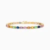 Effy Jewelry Watercolors 14K Gold Multi Sapphire and Diamond Bracelet, 8.96 TCW | Bracelets