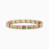 BH Multi Watercolors 14K Gold Multi Sapphire and Diamond Bracelet, 16.10 TCW | Bracelets