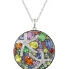 Effy Jewelry Watercolors 14K White Gold Multi Sapphire u0026 Diamond Pendant, 5.71 TCW | Necklaces & Pendants