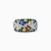 Effy Jewelry Watercolors 14K White Gold Multi Sapphire and Diamond Ring, 3.75 TCW | Rings