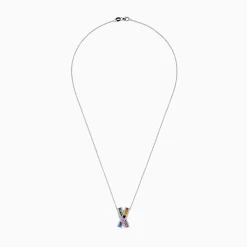 Effy Jewelry Watercolors 14K White Gold Multi Sapphire u0026 Diamond Pendant, 2.21 TCW | Necklaces & Pendants
