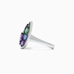 Effy Jewelry Watercolors 14K White Gold Multi Gemstone and Diamond Ring, 2.45 TCW | Rings