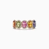 Effy Jewelry Watercolors 14K Yellow Gold Multi-Sapphire Diamond Ring, 2.81 TCW | Rings