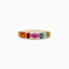 BH Multi Watercolors 14K Yellow Gold Multi Sapphire Ring, 2.00 TCW | Rings
