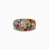 Effy Jewelry Watercolors 14K Yellow Gold Multi Sapphire and Diamond Ring | Rings