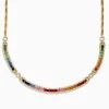 Effy Jewelry Watercolors 14K Yellow Gold Multi Sapphire and Diamond Necklace | Necklaces & Pendants