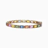 Effy Jewelry Watercolors 14K Yellow Gold Multi-Sapphire Diamond Bracelet, 14.51 TCW | Bracelets