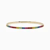 Effy Jewelry Watercolors 14K Yellow Gold Multi Sapphire Bangle | Bracelets