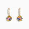 Effy Jewelry Watercolors 14K Yellow Gold Multi Sapphire Ball Earrings | Earrings