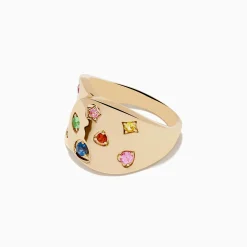 Effy Jewelry Watercolors 14K Yellow Gold Multi Color Sapphire Ring | Rings