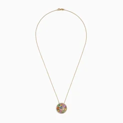 Effy Jewelry Watercolors 14K Yellow Gold Multi Sapphire u0026 Diamond Pendant, 3.58 TCW | Necklaces & Pendants