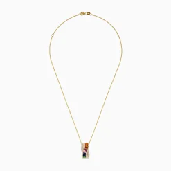 Effy Jewelry Watercolors 14K Yellow Gold Multi Sapphire Pendant | Necklaces & Pendants
