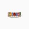 Effy Jewelry Watercolors 14K Yellow Multi Sapphire and Diamond Ring | Rings